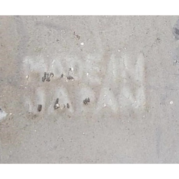 ANTIQUE Japanese Wall Vase Jomon Clay Sculpted 10" Pointed Pot Jōmon doki seal - Picture 10 of 10